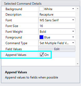 P4 Set Multiple Field Values - Append Values